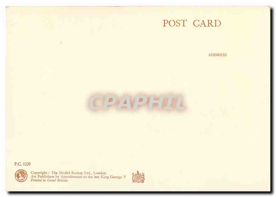 CPM Morning Blessing by Margaret W Tarrant  — Back