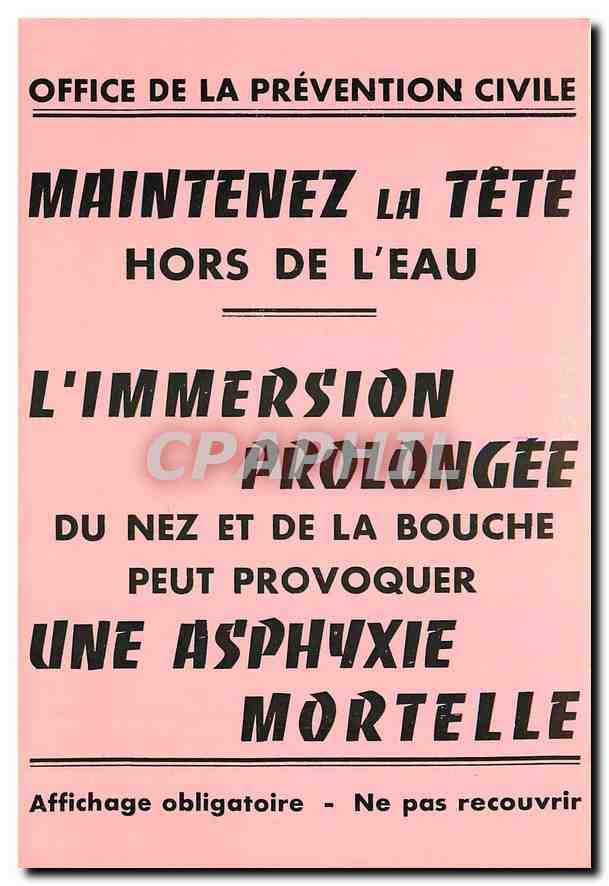 CPM Office de la Prevention Civile Musee de l'Affiche et du Tract 