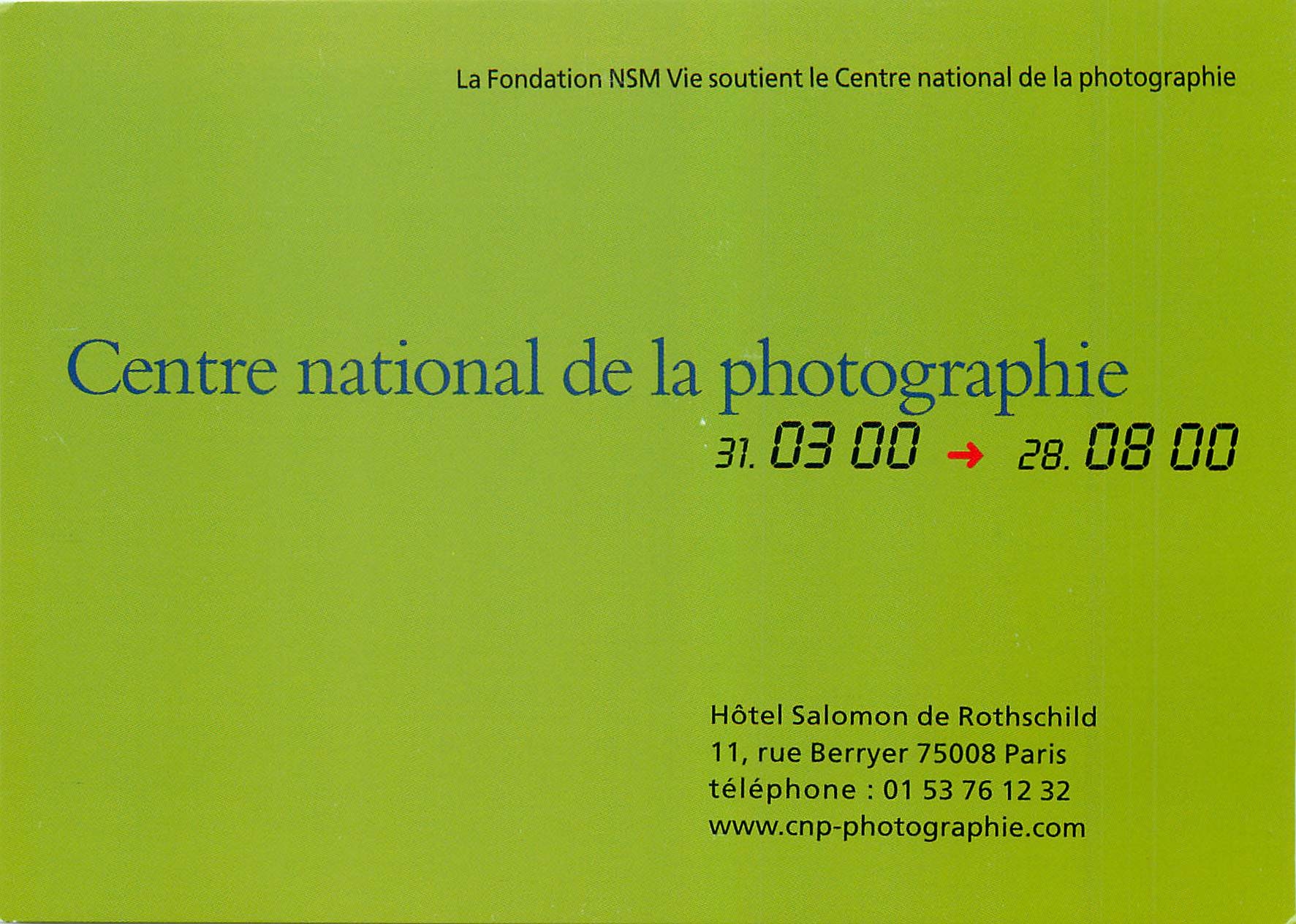 CPM La Fondation NSM Vie soutient le Centre national de la photographie 