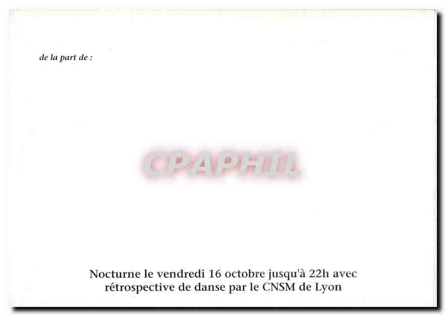 CPM La Cite des Antiquaires Lyon Villeurbanne  — Verso