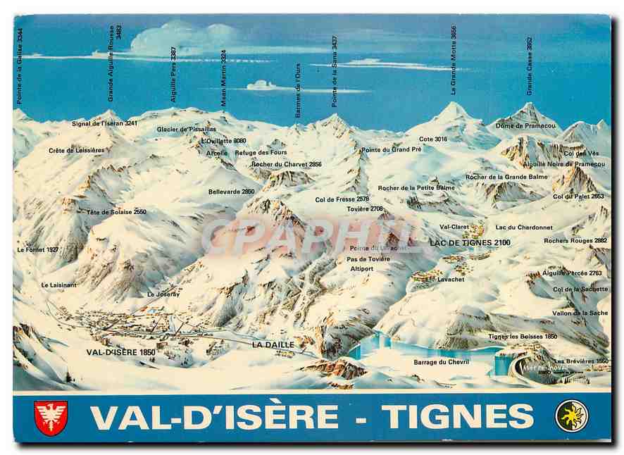 CPM Tignes Val d'Isere Savoie Panorama 