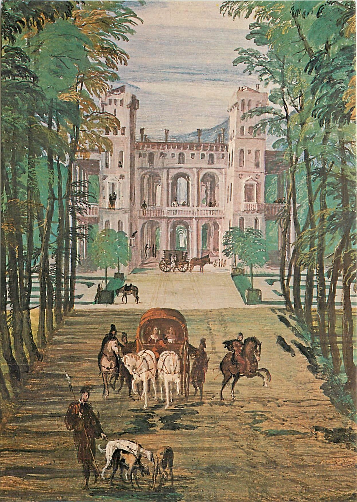 CPM Villa di Maser Paolo Veronese Stanza di Bacco 
