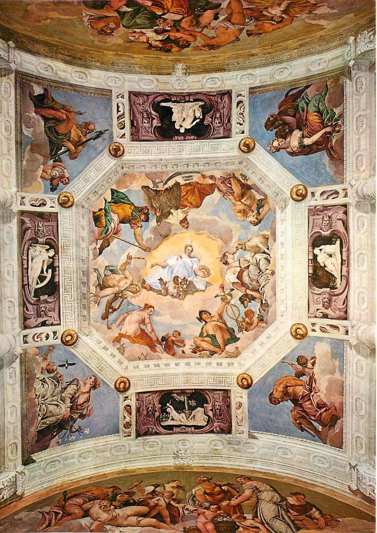 CPM Villa di Maser Paolo Veronese Stanza dell'Olimpo 