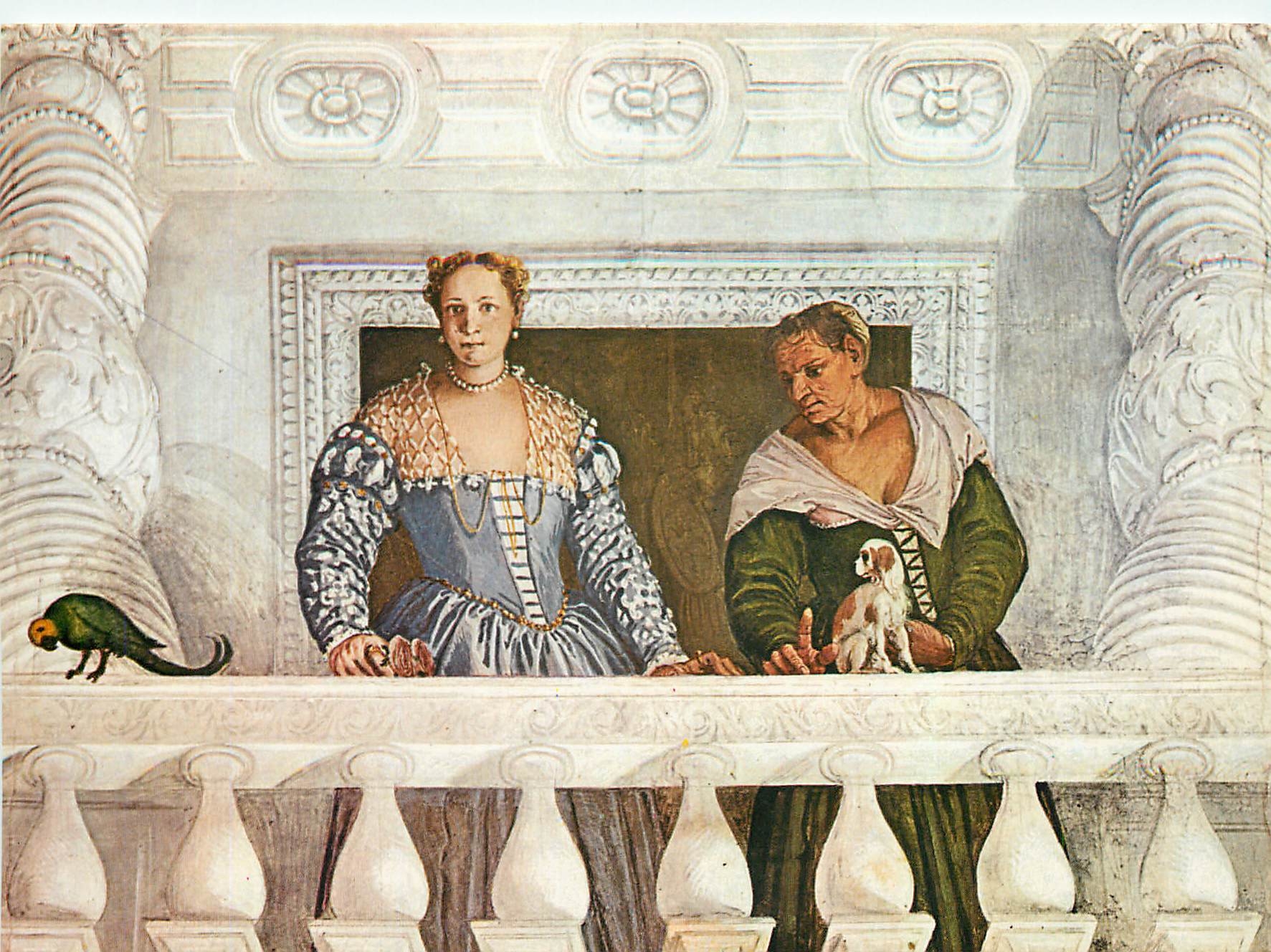 CPM Villa di Maser Paolo Veronese Elena Barbaro Giustiniani 