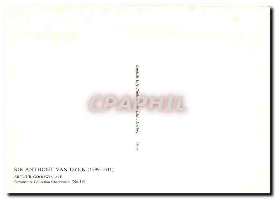 CPM Sir Anthony Van Dyck 1599 1641 Arthur Goodwin  — Rückseite