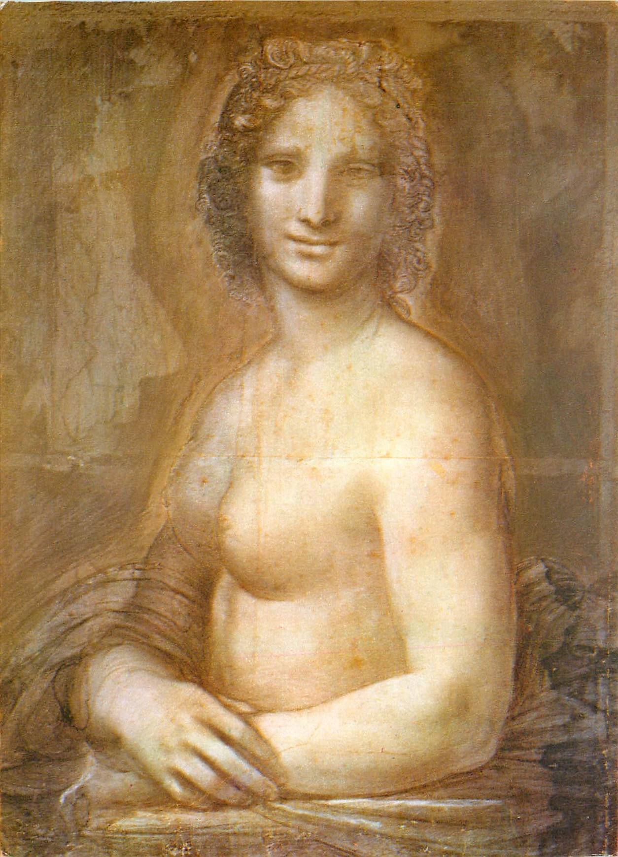CPM La Joconde Nue Leonardo da Vinci Musee Conde Chantilly 