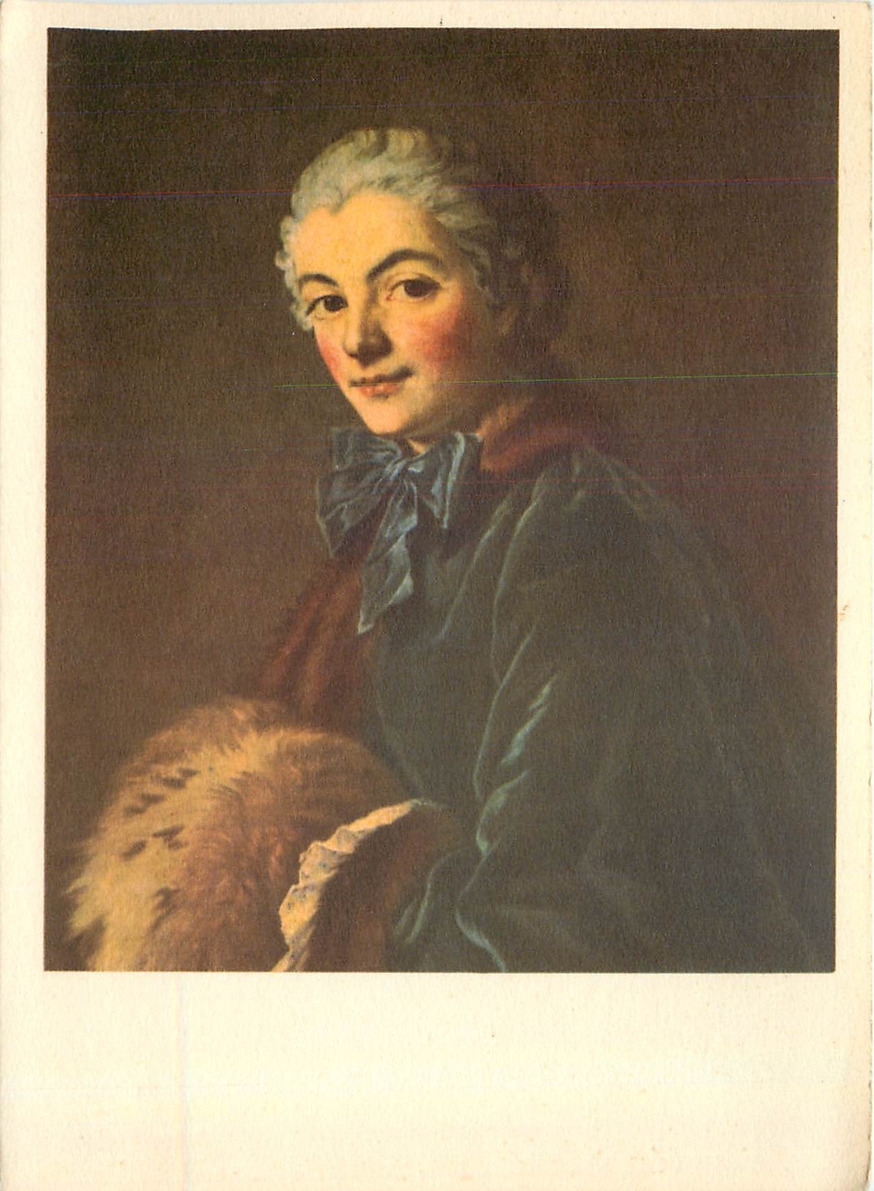 CPM Peinture Francaise Le XVIII Siecle Francois Boucher 1703 1770 Musee du Louvre Jeune femme au man