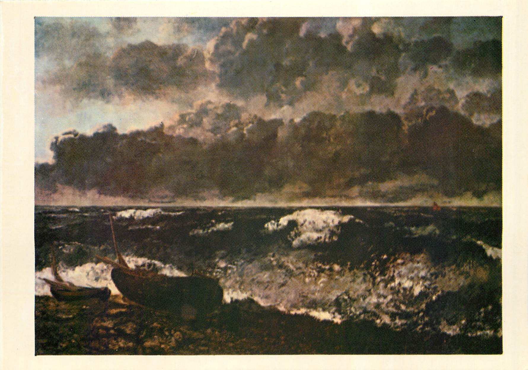 CPM Les Chefs d'Ceuvre du Musee du Louvre Gustave Courbet 1819 1877 La Vague 