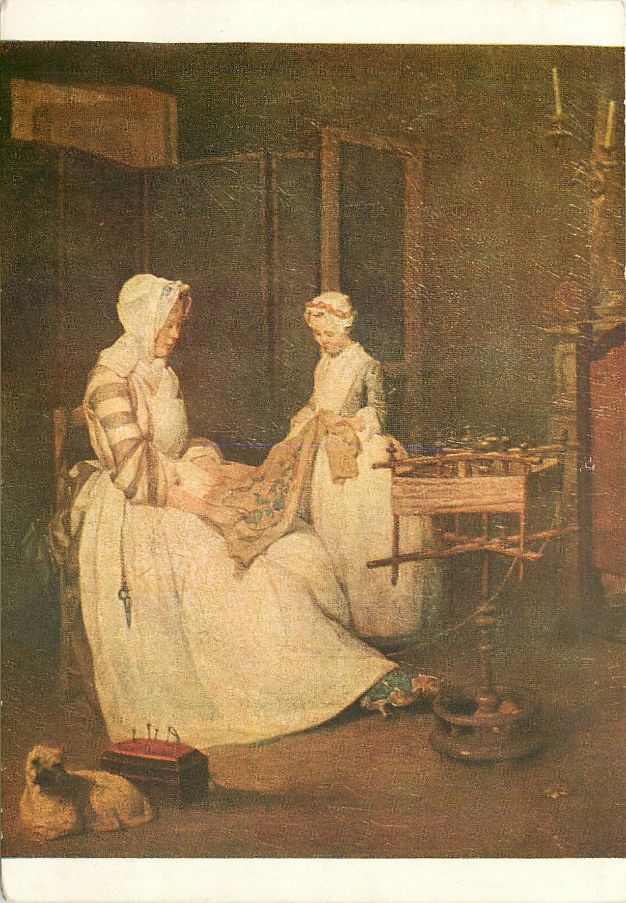 CPM Chardin JB Francois 1699 1779 La mere laborieuse 