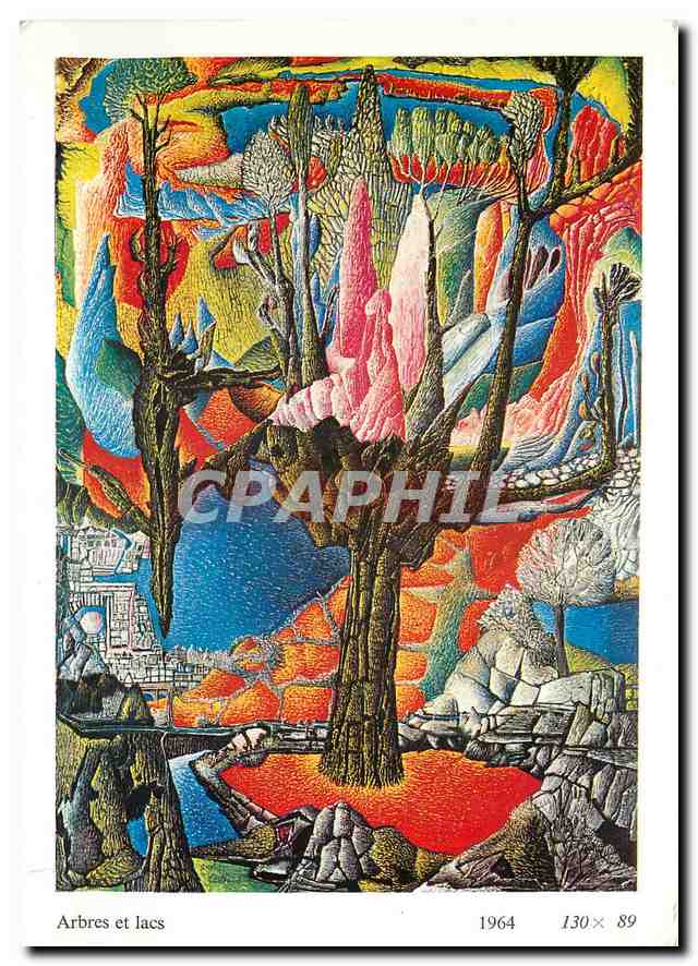 CPM Arbres et lacs Les galeries Arts Contacts 