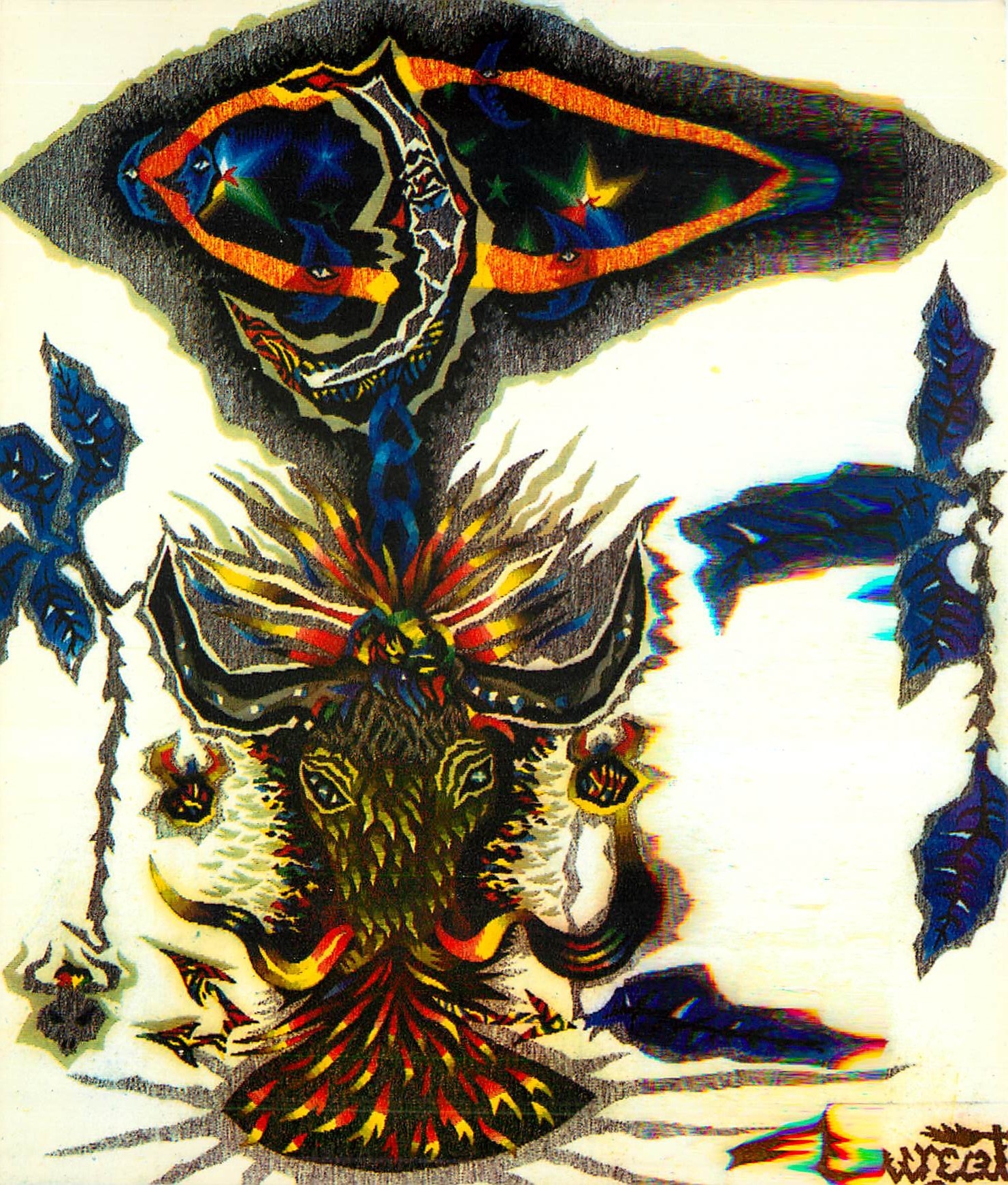 CPM Tapisserie Lunes et Toro 1962 