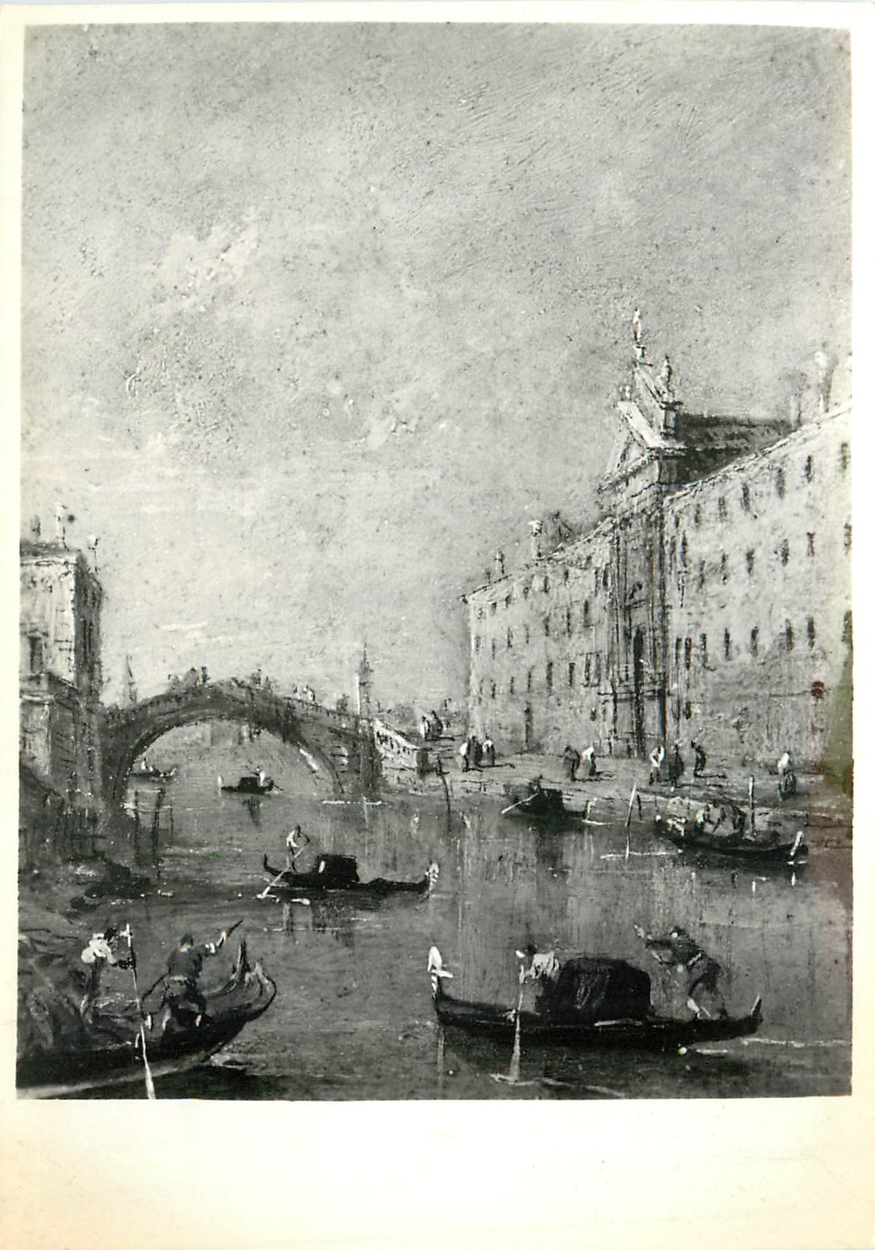 CPM Accademia Carrara Bergamo Francesco Guardi 1712 1793 Rio del Mendicanti in Venezia 