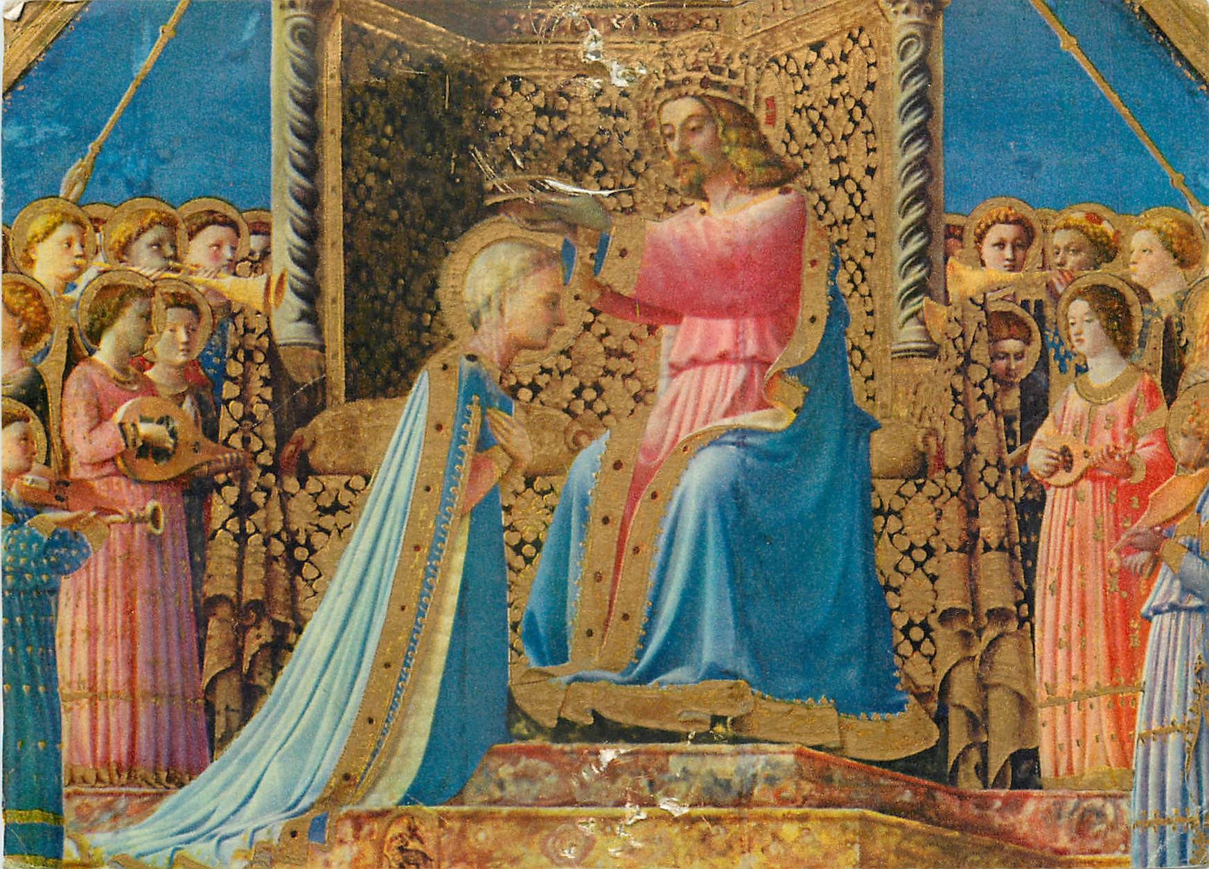 CPM Le Couronnement de la Vierge Fra Angelico Musee du Louvre 
