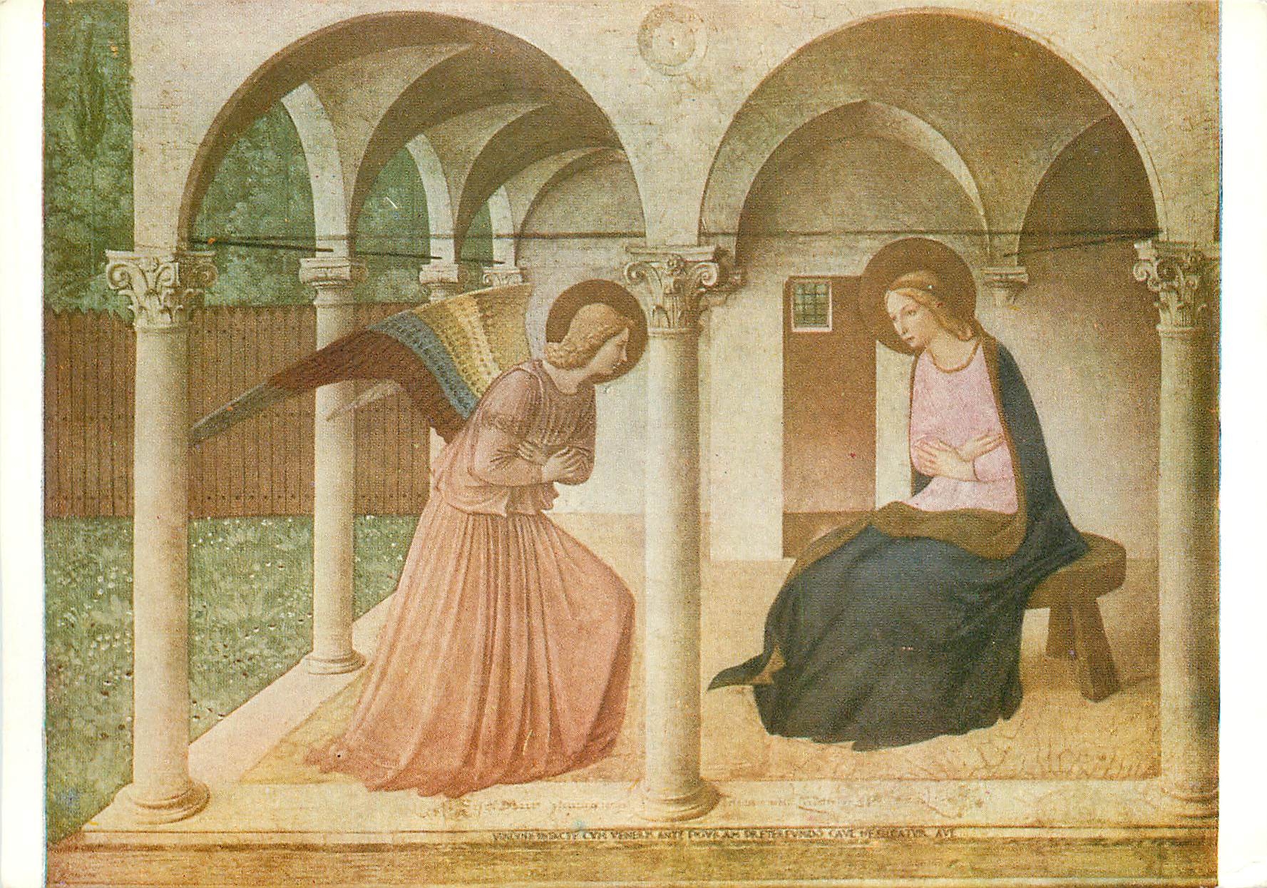 CPM Fra Giovanni da Fiesole dit Beato Angelico 1387 1445 L'Annonciation 