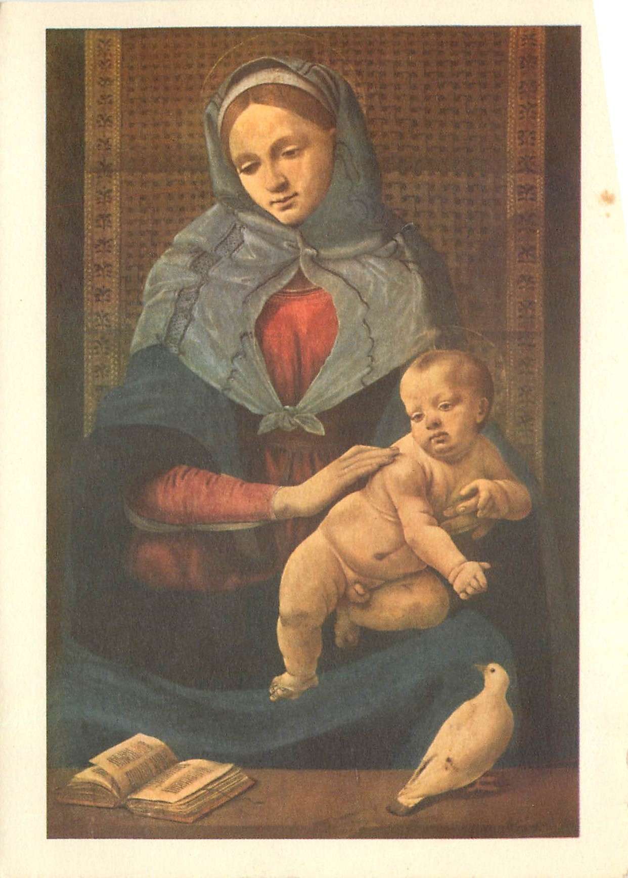 La Vierge au pigeon — Piero di Cosimo (1462-vers 1521) — Éditions Postales 'Publicité' Paris