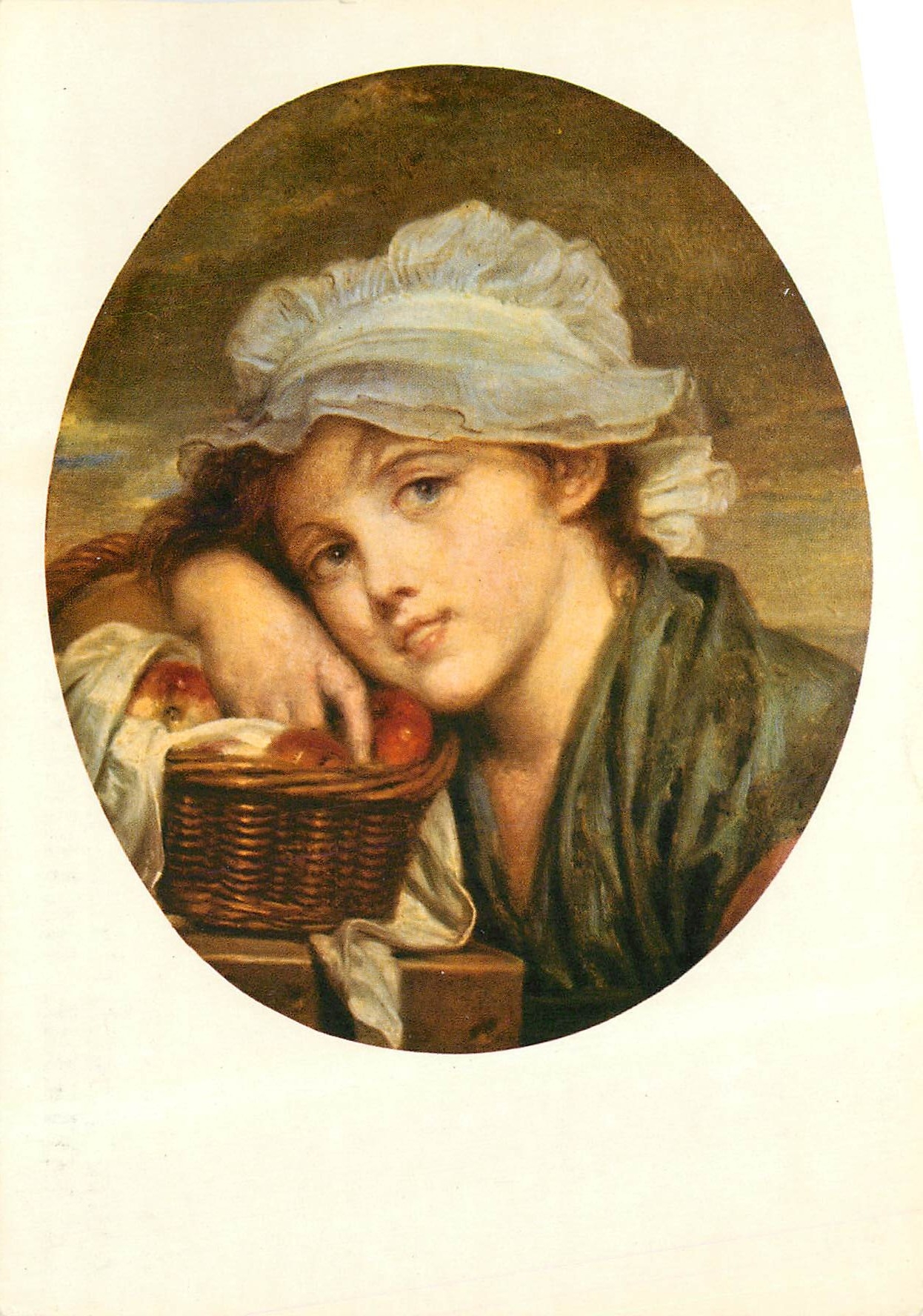 CPM Les Chefs d'Ceuvre du Musee de Montpellier Jean Baptiste Greuze Jeune Fille au Panier 