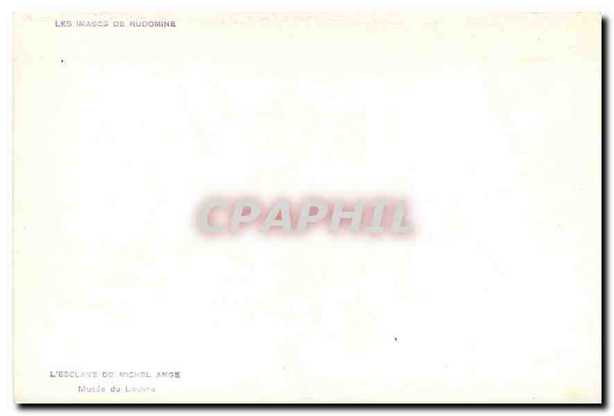 CPM Les Images de Rudomine Musee du Louvre  — Rückseite