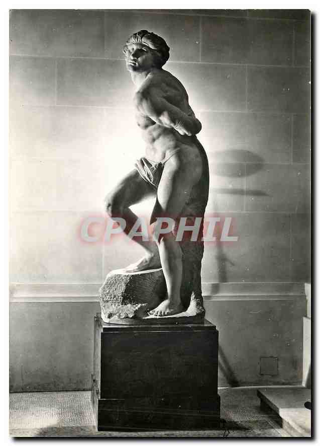 CPM Musee du Louvre Esclave de Michel Ange 