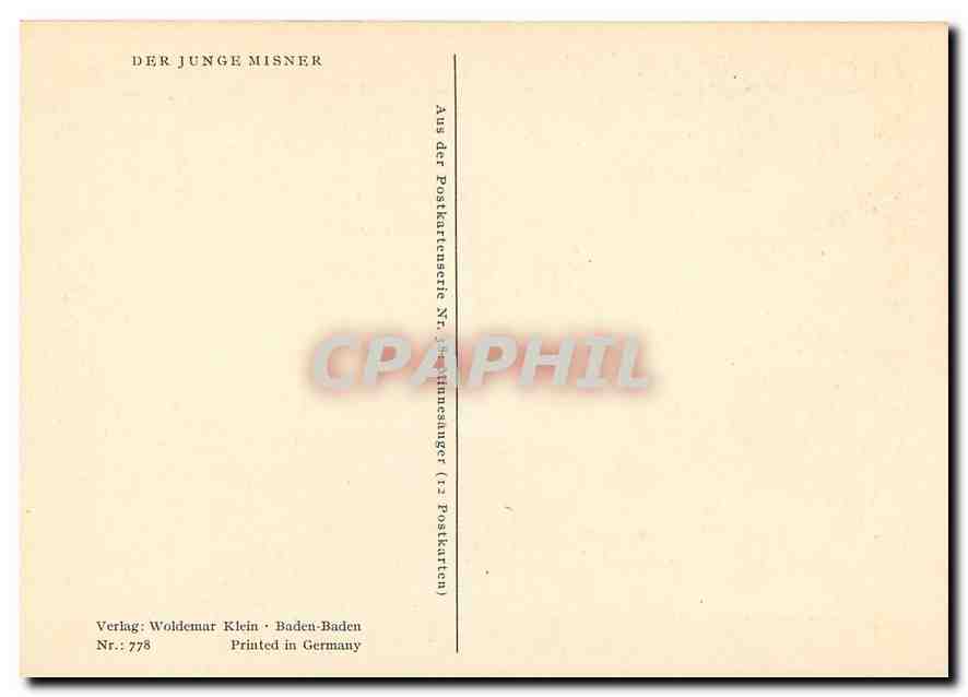 CPM Der Junge Misner  — Verso
