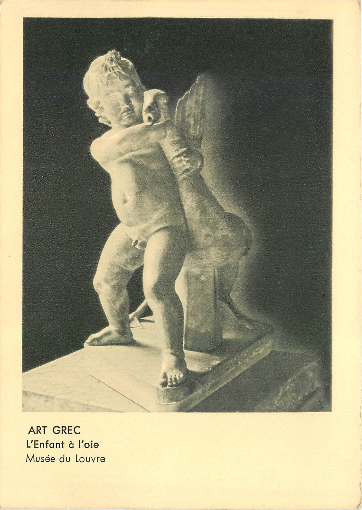 CPM Art Grec L'Enfant a l'oie Musee du Louvre 