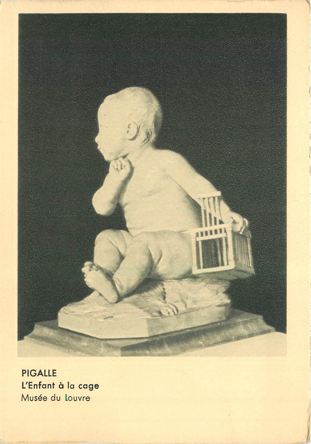 CPM Pigalle L'Enfant a la cage Musee du Louvre 