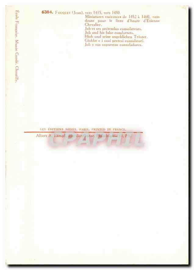 CPM Fouquet Jean Miniatures executives  — Rückseite