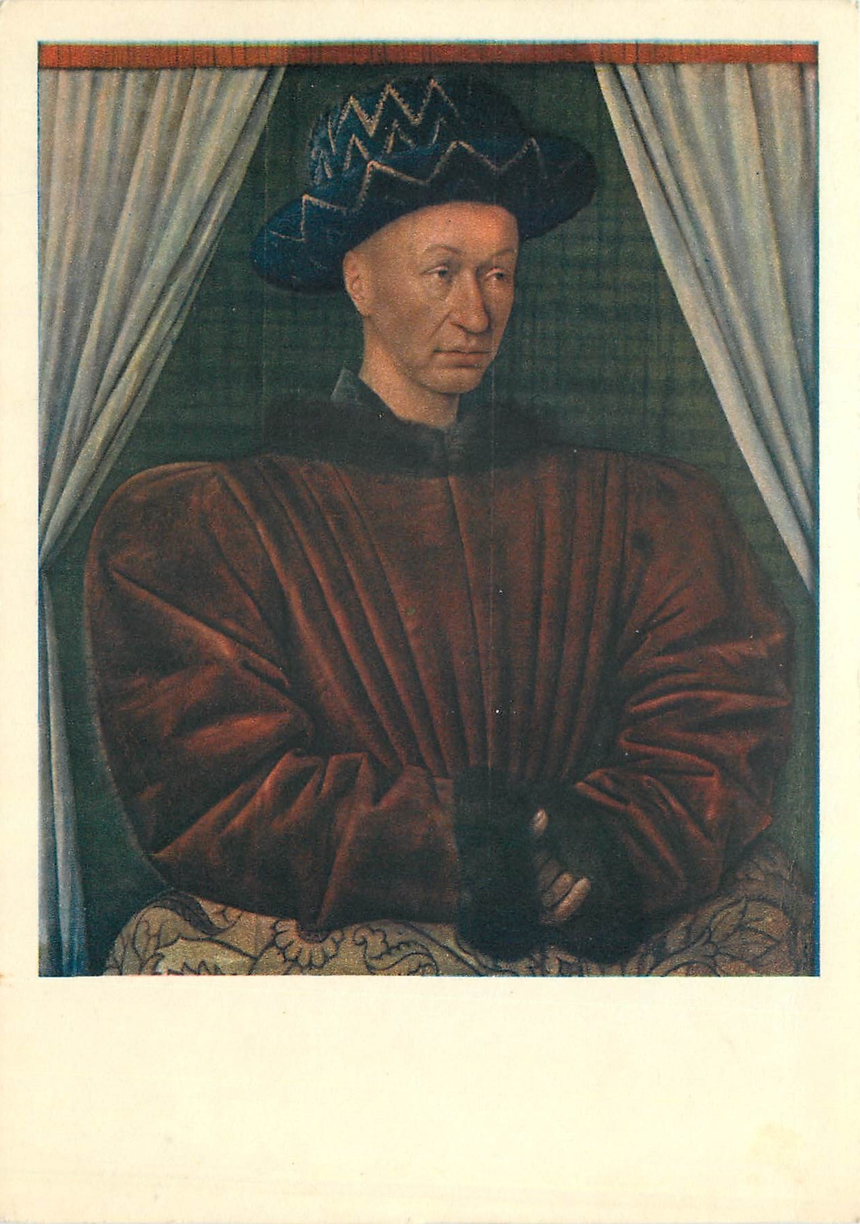 CPM Fouquet Portrait de Charles VII Musee du Louvre 