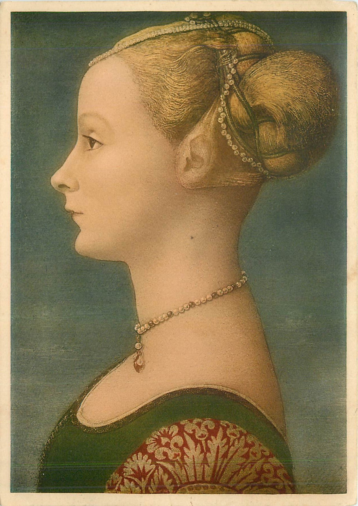 CPM Ritratto d'Incognita Pier della Francesca Museo Poldi Milano 
