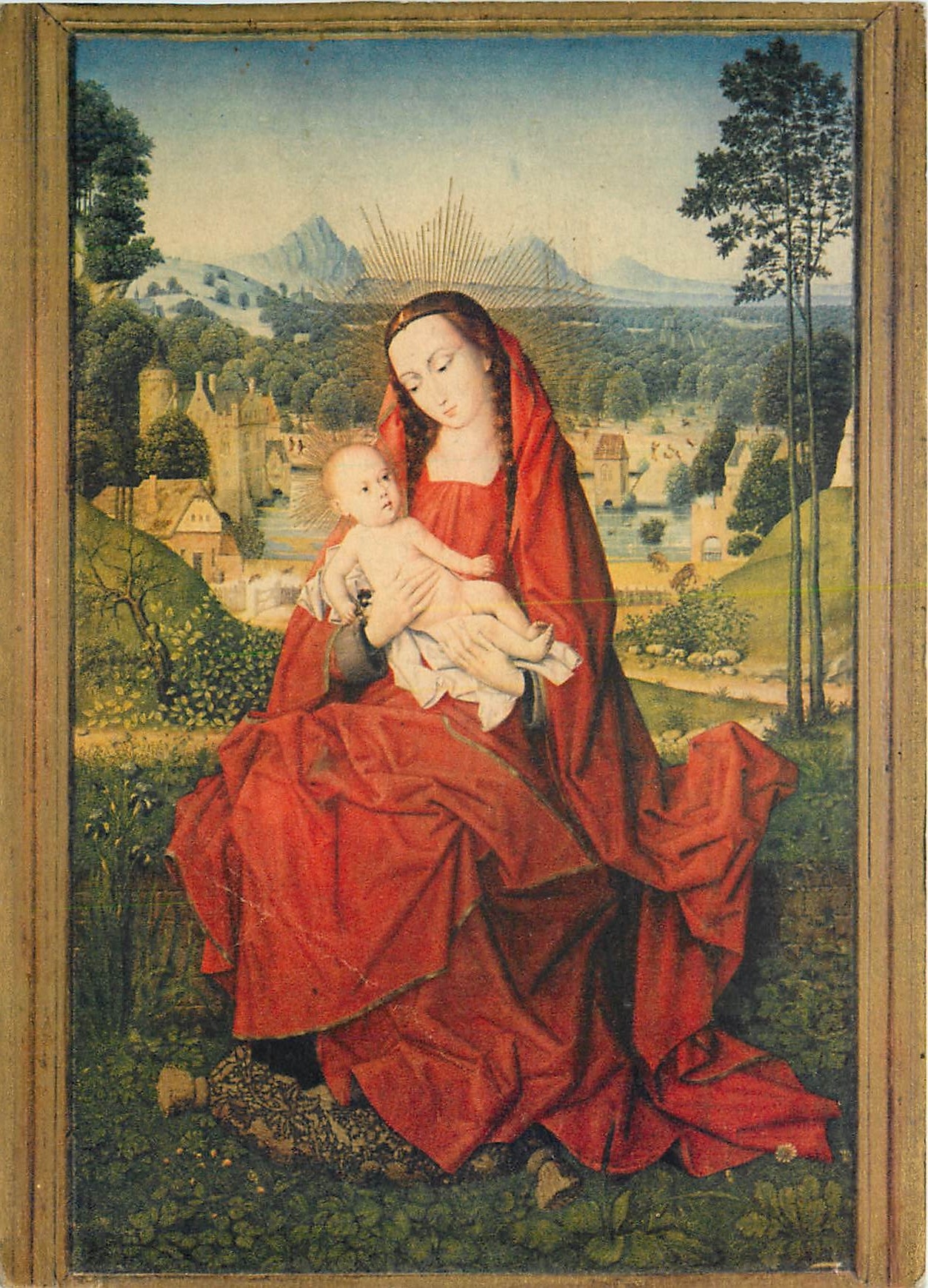 CPM Nuestra Senora del Bello Paris Notre Dame du Beau Pays Escuela de Memling Catedral Burgos 