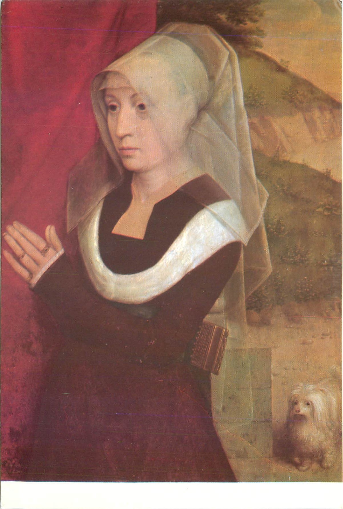 CPM Hans Memling Portret de femeire rugindu se 