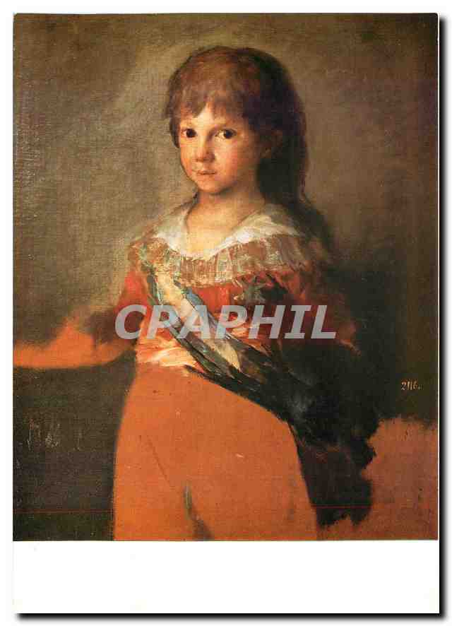 CPM Exposition Goya Portrait de l'Infant Francisco de Paula Madrid Musee du Prado 