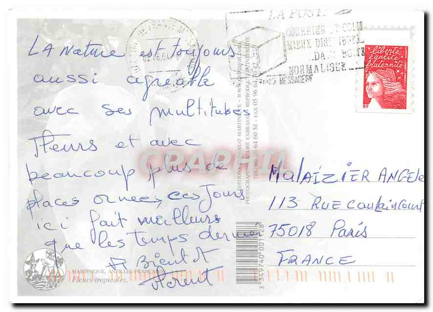 CPM Martinique  — Rückseite