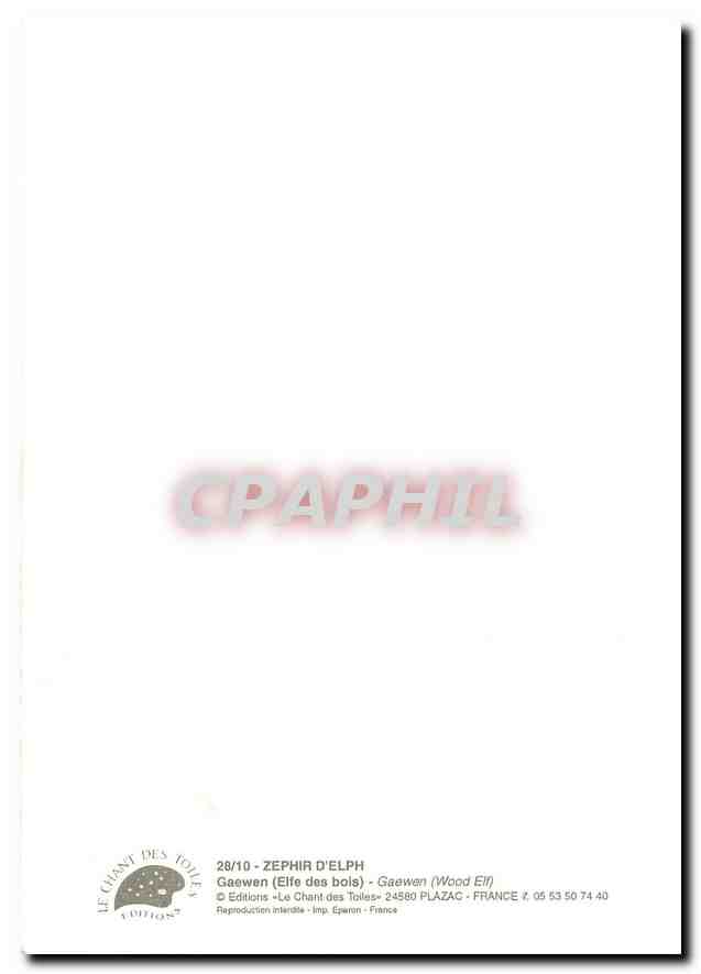 CPM Zephir d'Elph Gaewen Elfe des bois  — Rückseite
