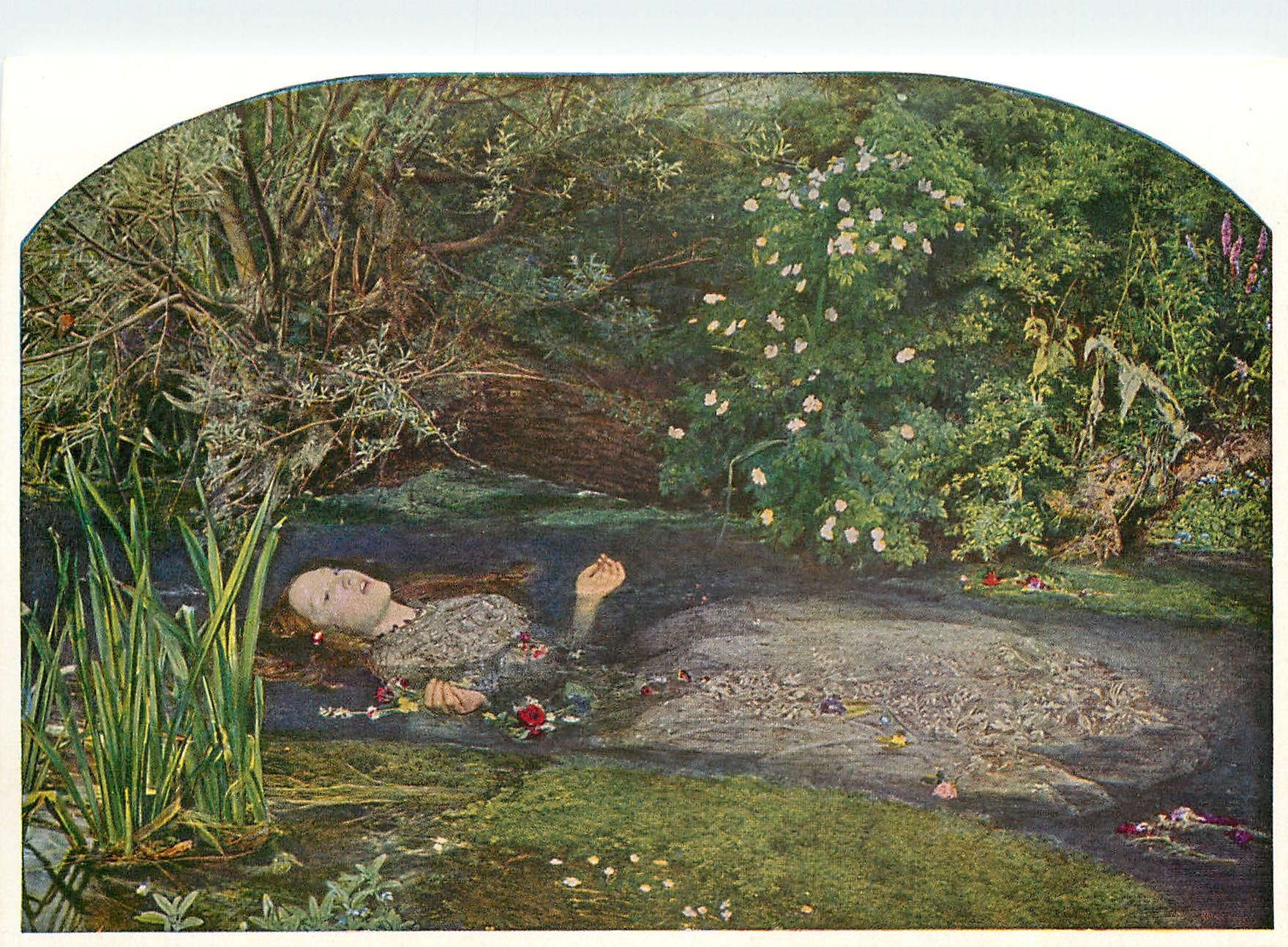 CPM Tate Gallery Sir John Everett Millais Ophelia 1852 