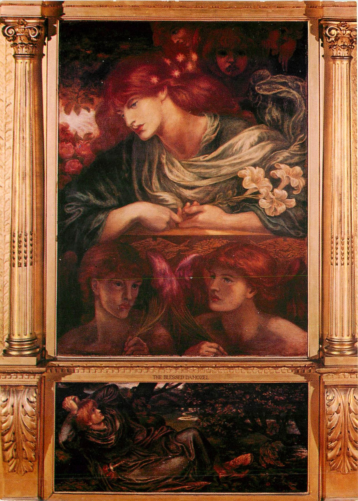 CPM Dante Gabriel Rossetti 1828 1862 Die gluckselige Jungfrau 