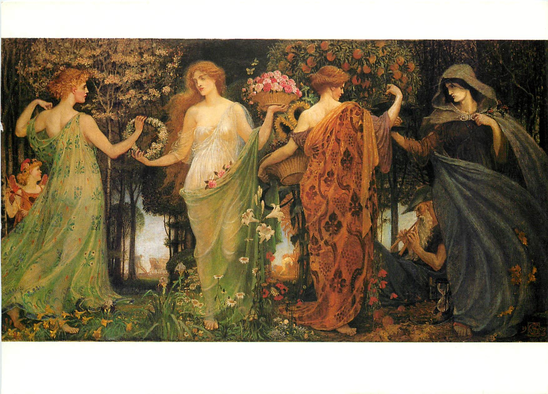 CPM Walter Crane 1845 1915 A Masque of the Four Seasons 