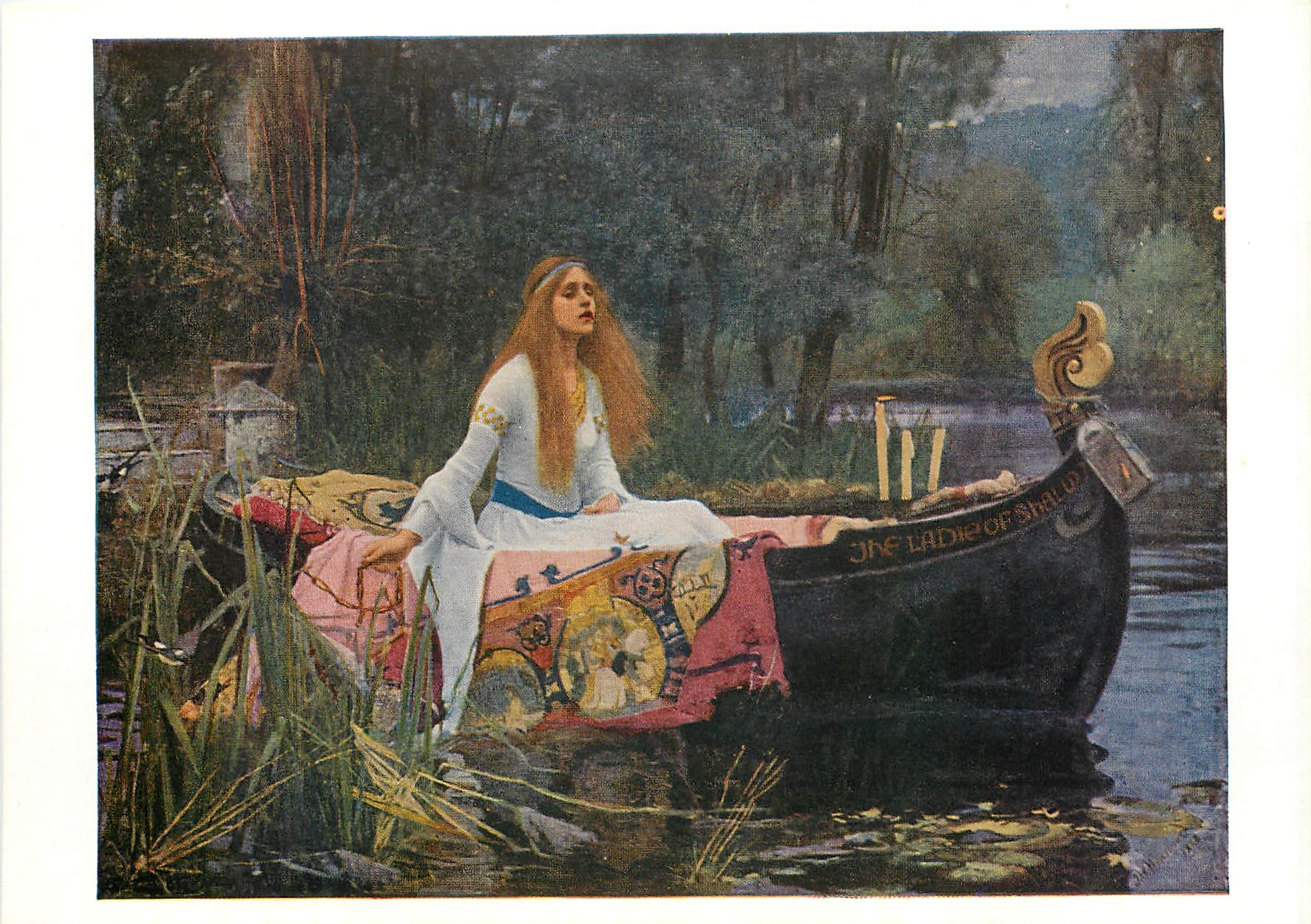 CPM Tate Gallery JW Waterhouse The Lady of Shalott 1888 