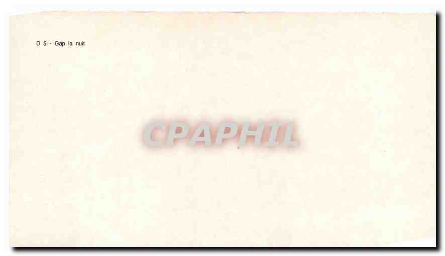 Gap — vue nocturne — CPAPHIL D 5 — Rückseite
