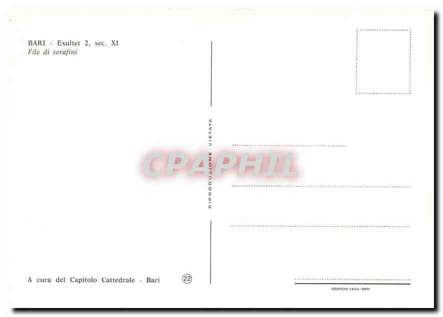 CPM Bari Exultet File di serafini  — Rückseite