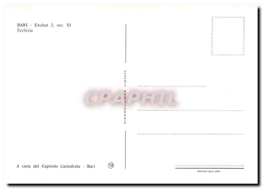 CPM Bari Exultet Ecclesia  — Rückseite