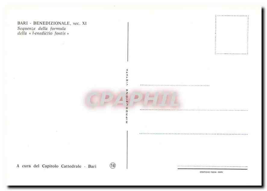 CPM Bari Benedizionale Sequenze della formula  — Rückseite