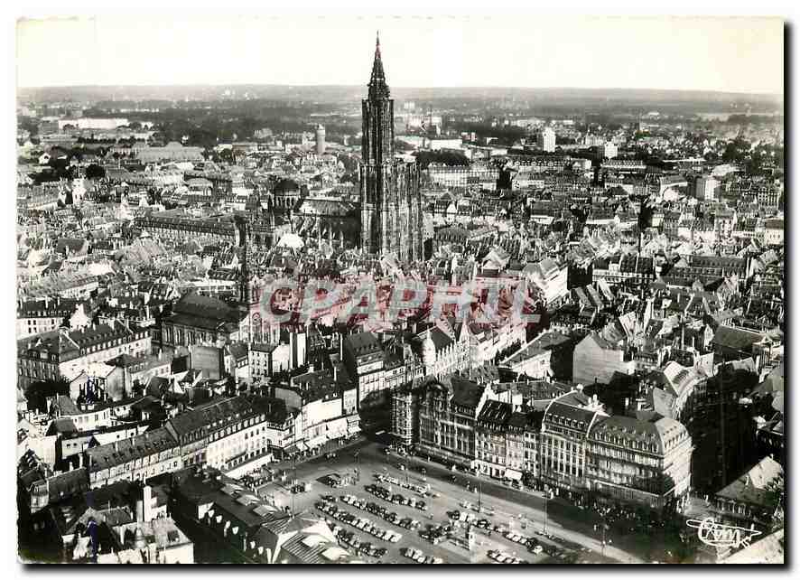 Straßburg (Bas-Rhin) — Place Kléber und Kathedrale — Éditions Combier