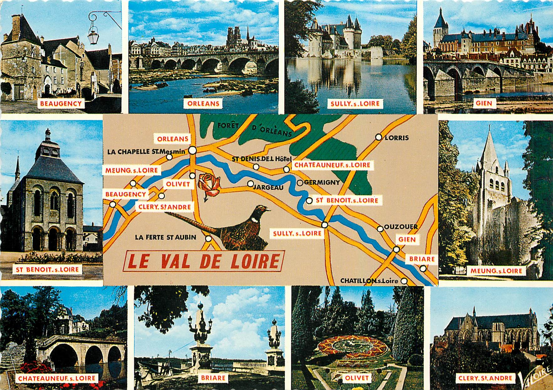 CPM Les Merveilles du Val de la Loire Beaugency Orleans Sully sur Loire Gien St Benoit sur Loire Meu