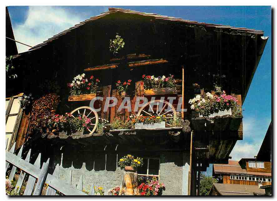 CPM Schweiz Switzerland Chalet in Murren Berner Oberland 