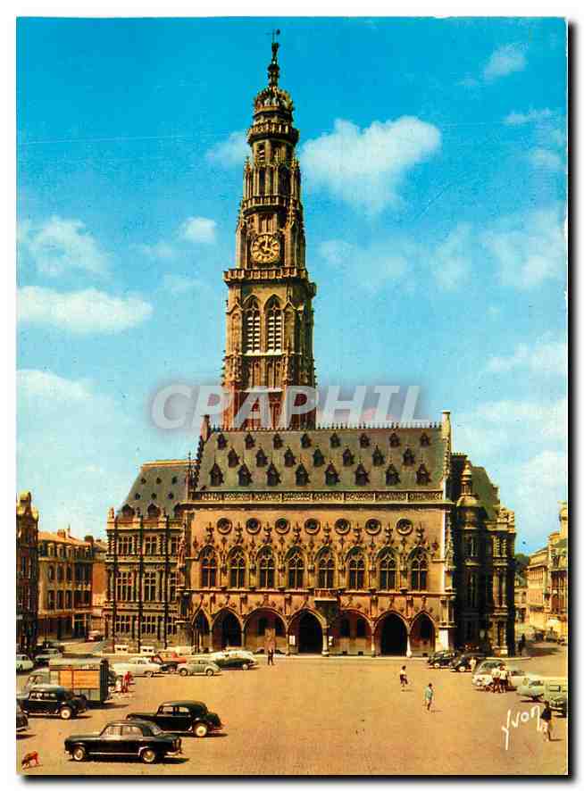 CPM Arras Pas de Calais L'Hotel de Ville et son Beffroi 