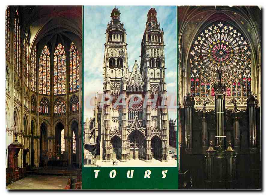 CPM Tours Indre et Loire Cathedrale St Gatien 