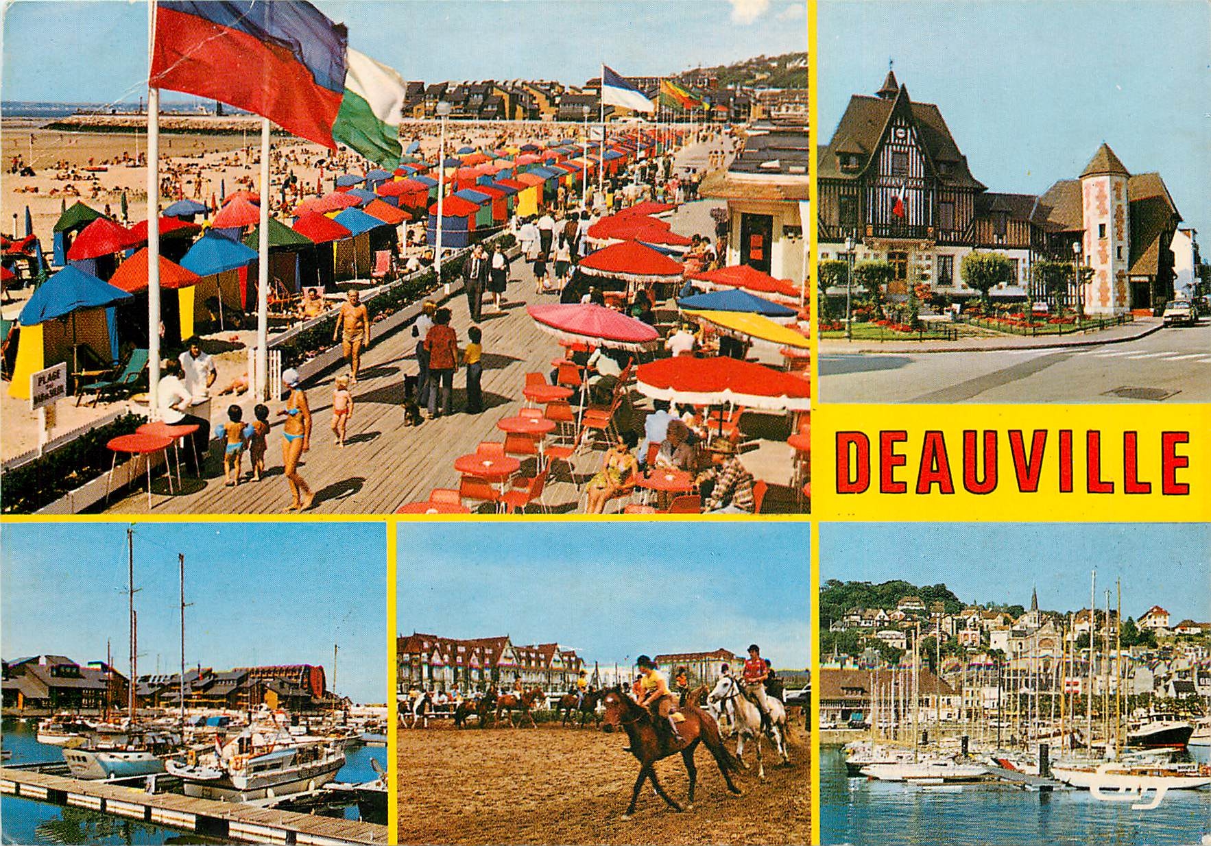 Deauville — Planches, hôtel, port, équitation — Éditions Normandes Le Goube