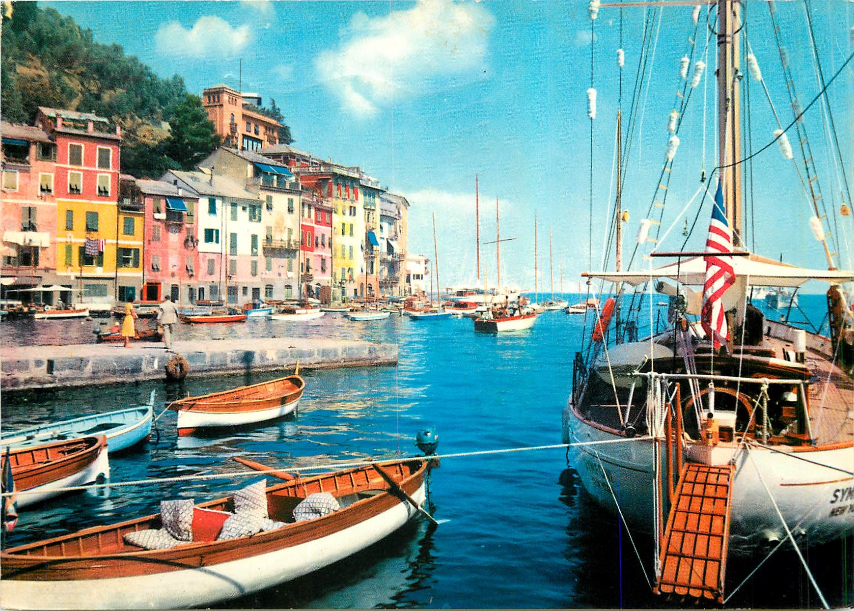 CPM Portofino Scorcio pittoresco Bateaux