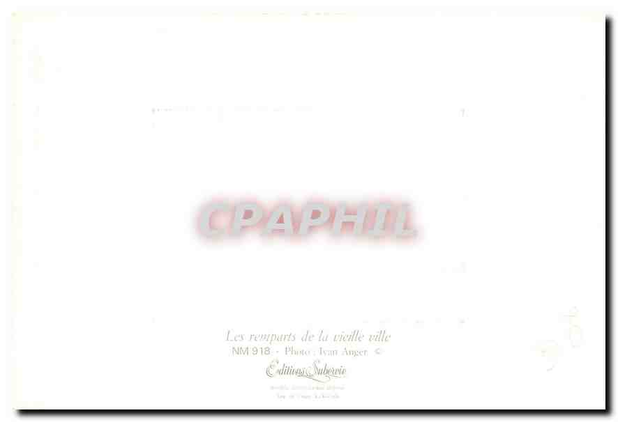 CPM Les remparts de la vieille ville  — Rückseite