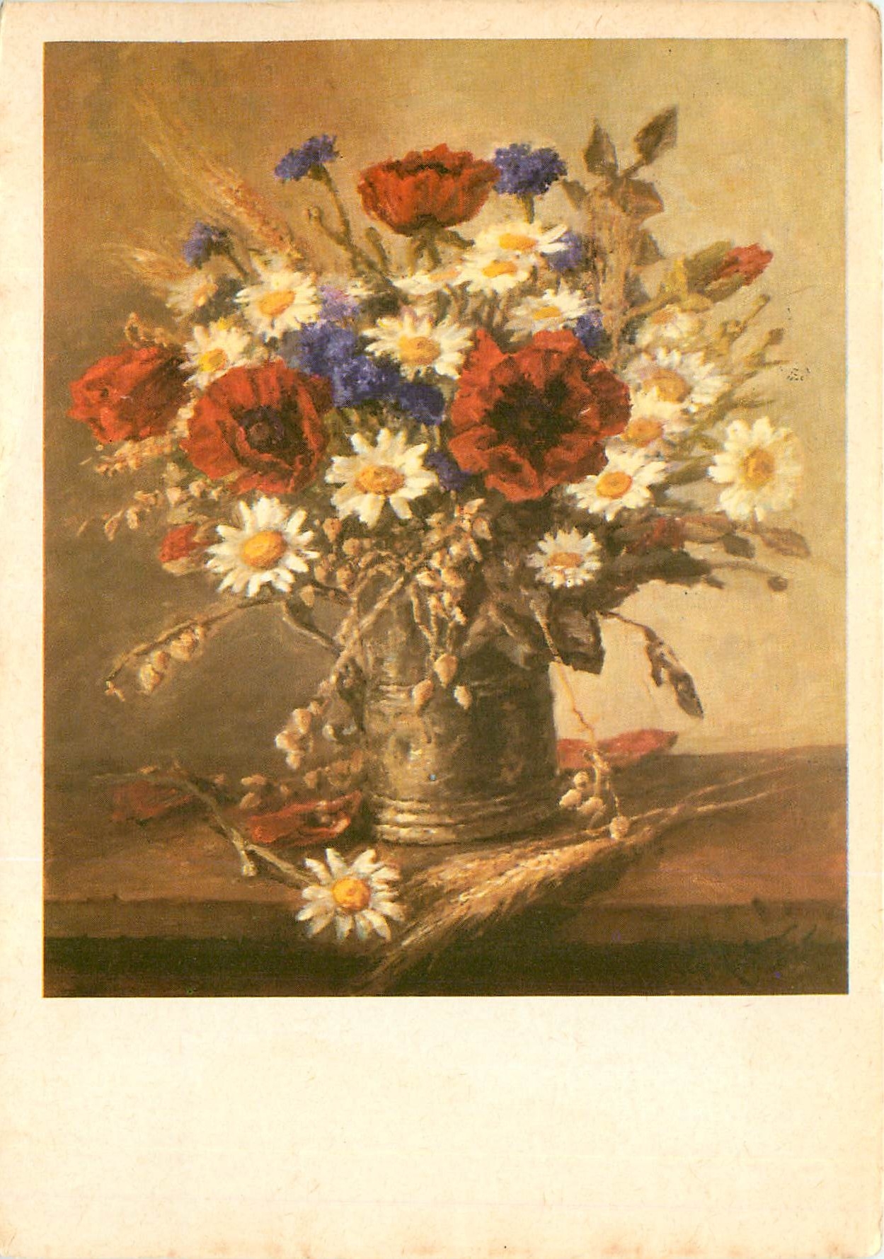CPM Cartolina Artistica di Pittori Dipingenti con la Bocca o Col Piede 